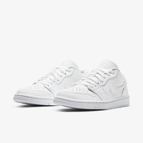 Nike Air Jordan 1 Low Ženske Tenisice Bijele | NK014SIU