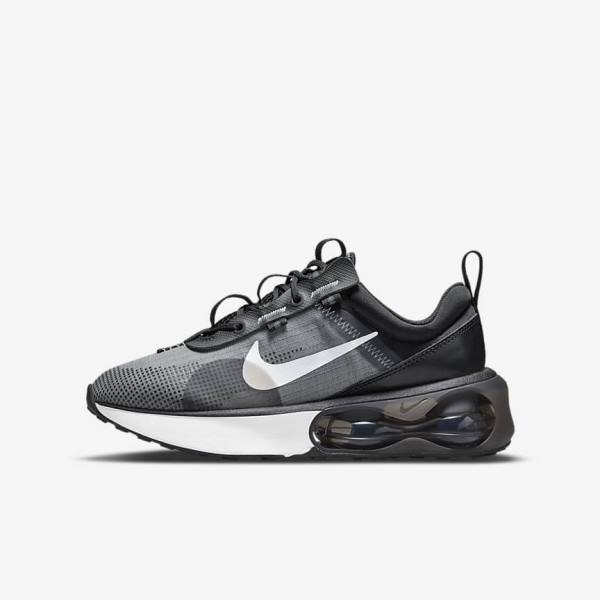 Nike Air Max 2021 Older Dječje Tenisice Crne Sive Bijele | NK976FLV