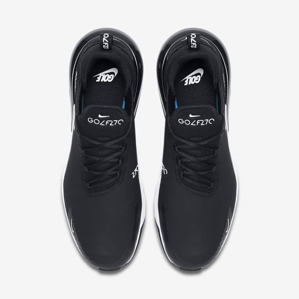 Nike Air Max 270 G Ženske Cipele za golf Crne Bijele | NK684ZLM