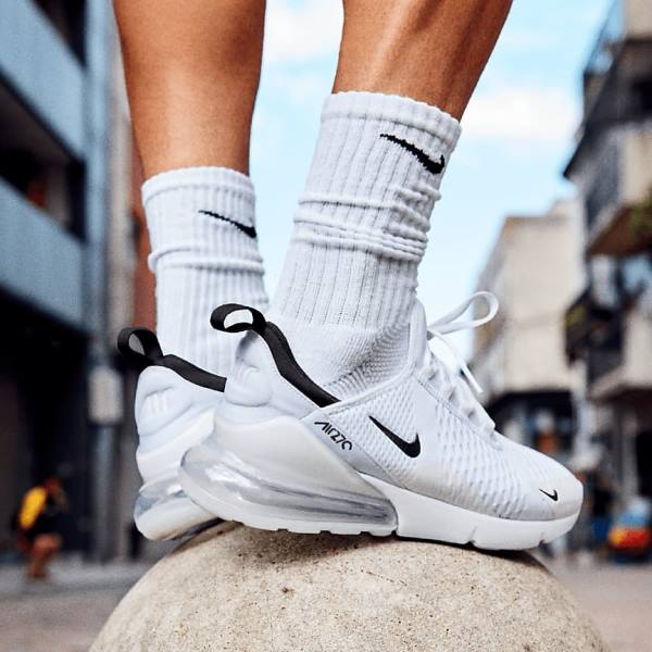 Nike Air Max 270 Muške Tenisice Bijele Crne | NK873RVU