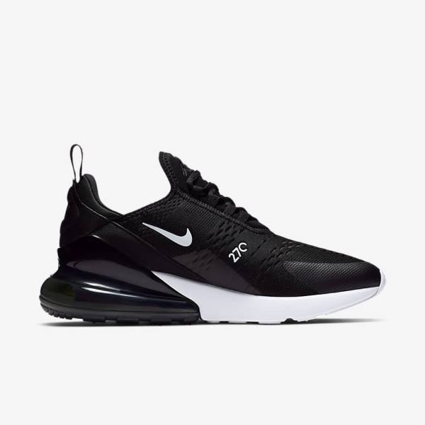 Nike Air Max 270 Muške Tenisice Crne Bijele Crvene Tamno Sive | NK194LCF