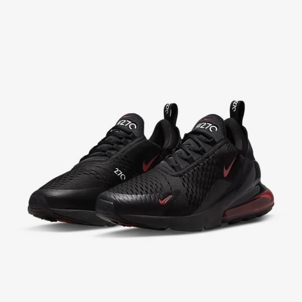 Nike Air Max 270 Muške Tenisice Crne Bijele Crvene | NK478SQP