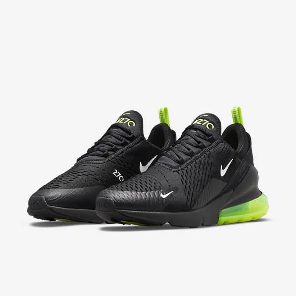 Nike Air Max 270 Muške Tenisice Crne Srebrne Bijele | NK698CMK