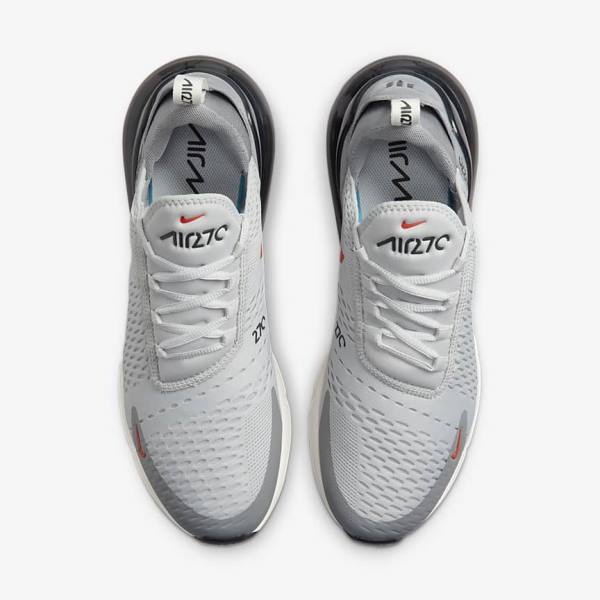 Nike Air Max 270 Muške Tenisice Sive Narančaste | NK139HKR