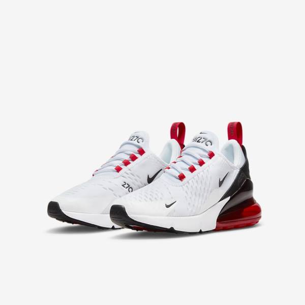 Nike Air Max 270 Older Dječje Tenisice Bijele Crne Crvene Sive | NK803KXZ