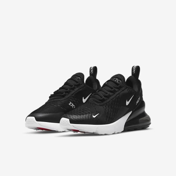 Nike Air Max 270 Older Dječje Tenisice Crne Tamno Sive Bijele | NK756ZBC