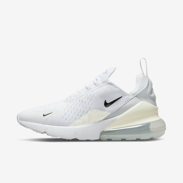 Nike Air Max 270 Ženske Tenisice Bijele Platine Metalne Srebrne | NK206GRM