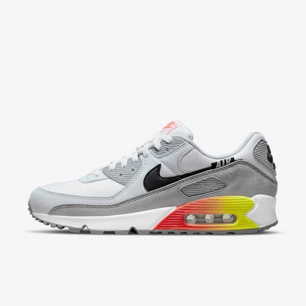 Nike Air Max 90 Air Max Month Muške Tenisice Sive Svijetlo Crvene Crne | NK498EQJ