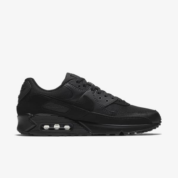 Nike Air Max 90 Muške Tenisice Crne | NK519USB