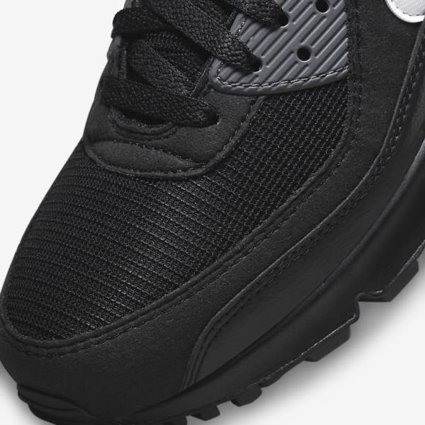 Nike Air Max 90 Muške Tenisice Crne Sive Bijele | NK295AOL