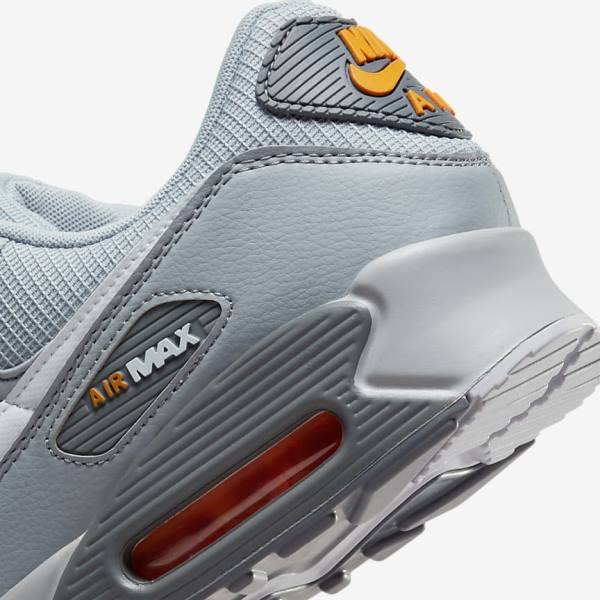 Nike Air Max 90 Muške Tenisice Sive Bijele | NK248XYL