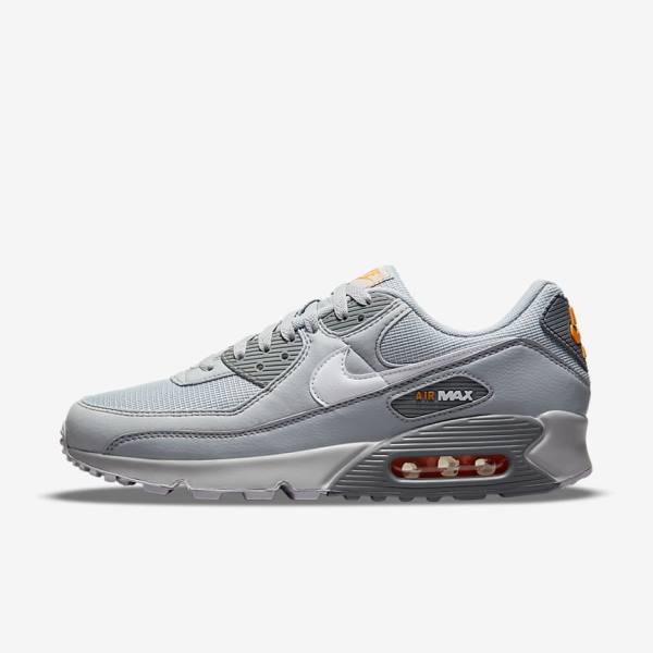 Nike Air Max 90 Muške Tenisice Sive Bijele | NK248XYL