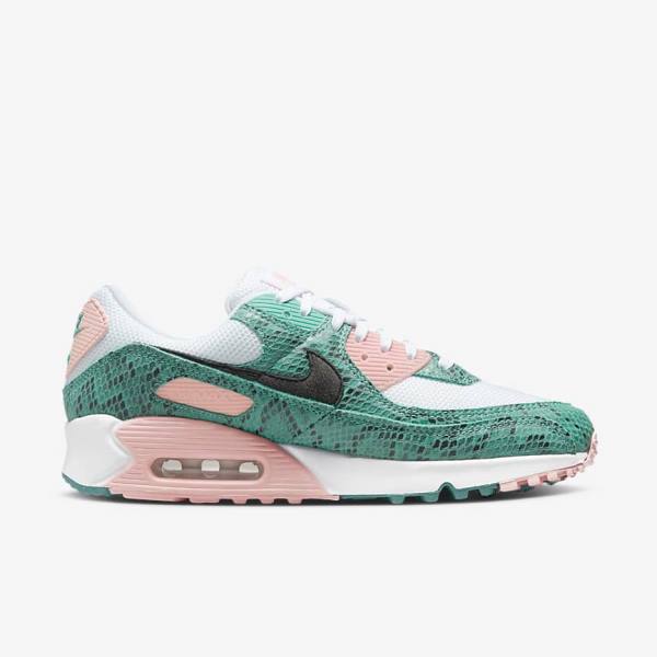 Nike Air Max 90 Muške Tenisice Tirkizne Bijele Koraljne Crne | NK390YJS