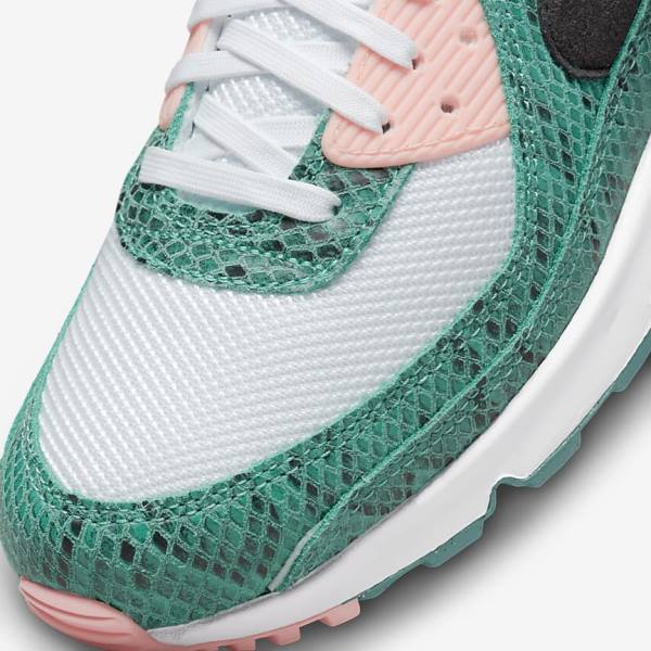 Nike Air Max 90 Muške Tenisice Tirkizne Bijele Koraljne Crne | NK390YJS