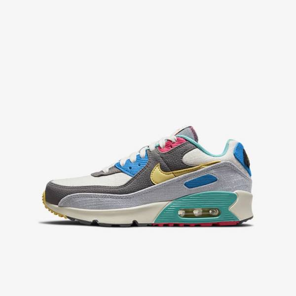 Nike Air Max 90 Older Dječje Tenisice Sive Roze | NK397HLU