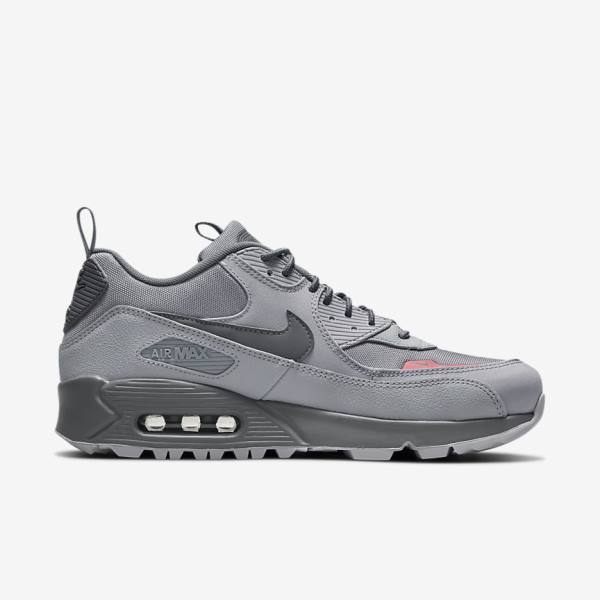 Nike Air Max 90 Surplus Muške Tenisice Sive Roze Svijetlo Plave Sive | NK412EHA