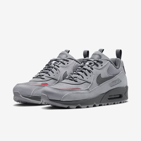 Nike Air Max 90 Surplus Muške Tenisice Sive Roze Svijetlo Plave Sive | NK412EHA