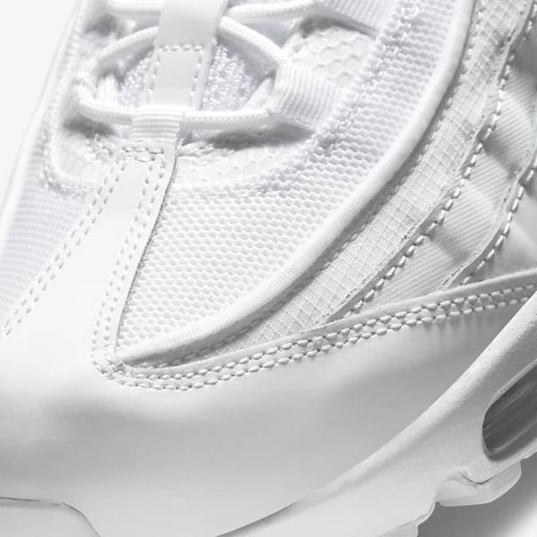 Nike Air Max 95 Essential Muške Tenisice Bijele Sive Bijele | NK420LXE