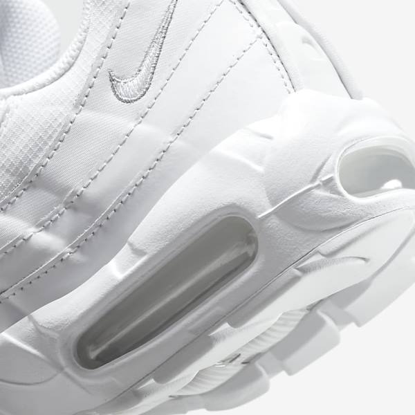 Nike Air Max 95 Essential Muške Tenisice Bijele Sive Bijele | NK420LXE