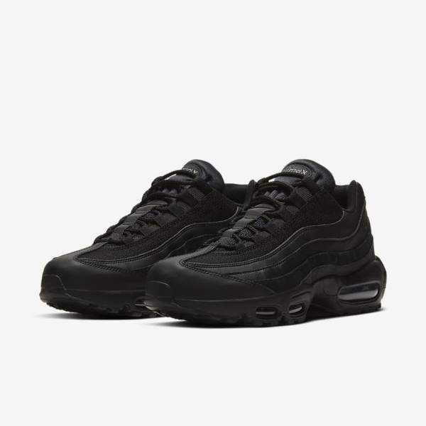 Nike Air Max 95 Essential Muške Tenisice Crne Tamno Sive | NK704UIR