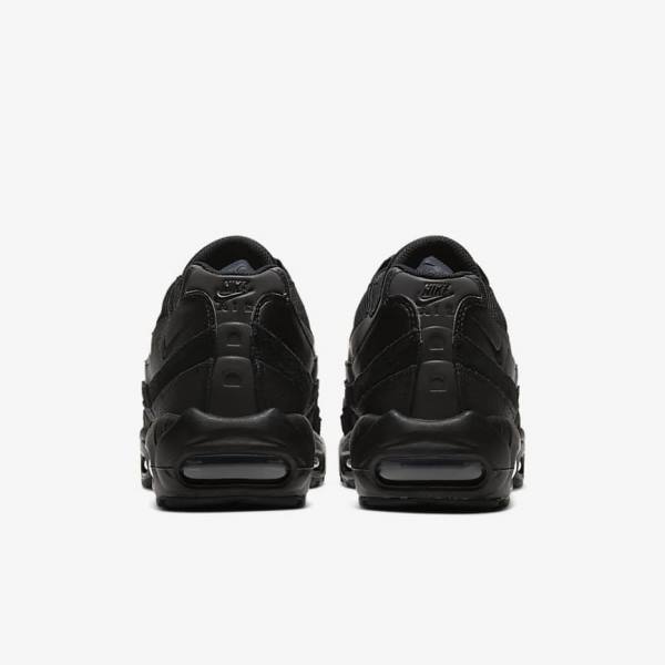 Nike Air Max 95 Essential Muške Tenisice Crne Tamno Sive | NK704UIR