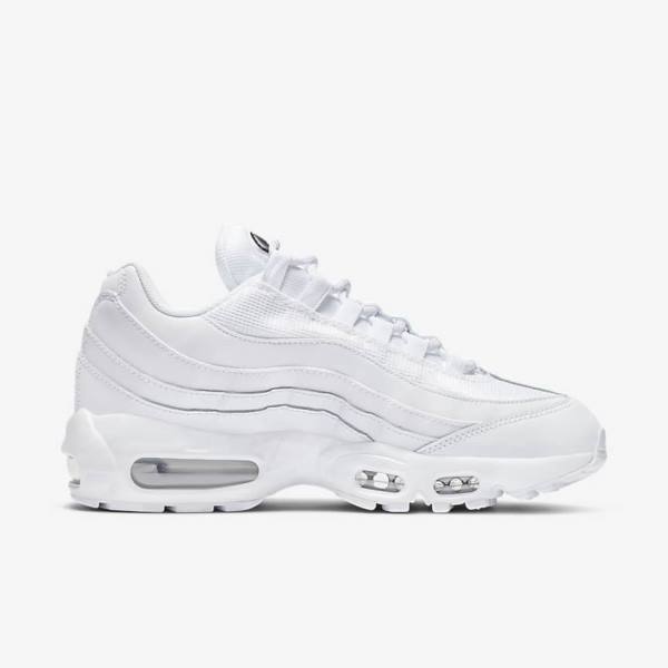 Nike Air Max 95 Essential Ženske Tenisice Bijele Crne | NK265VBD