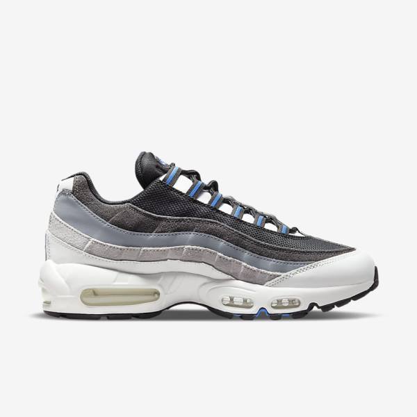 Nike Air Max 95 Muške Tenisice Crne Tamno Sive Plave | NK197WDG