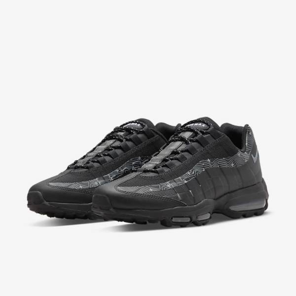 Nike Air Max 95 UL Muške Tenisice Crne Sive Bijele Sive | NK970ZIU