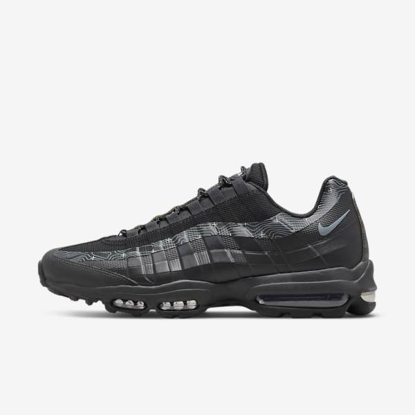 Nike Air Max 95 UL Muške Tenisice Crne Sive Bijele Sive | NK970ZIU