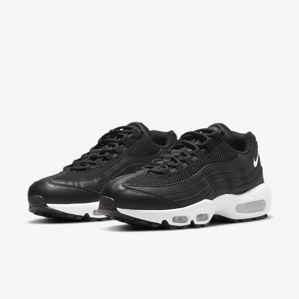 Nike Air Max 95 Ženske Tenisice Crne Bijele | NK450BOU