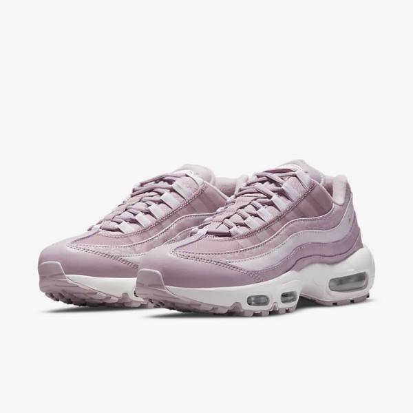 Nike Air Max 95 Ženske Tenisice Ljubičaste Bijele Metalne Srebrne | NK278YLM