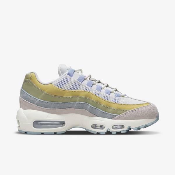 Nike Air Max 95 Ženske Tenisice Svijetlo Plave Maslinasto Zelene | NK973THF