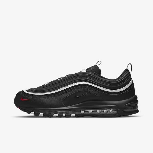 Nike Air Max 97 Muške Tenisice Crne Crvene Bijele | NK351TKV