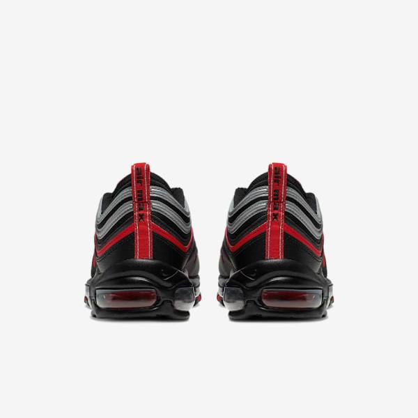 Nike Air Max 97 Muške Tenisice Crne Metalne Srebrne Crvene | NK403KVX