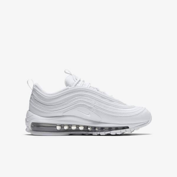 Nike Air Max 97 Older Dječje Tenisice Bijele Metalne Srebrne Bijele | NK834CAZ