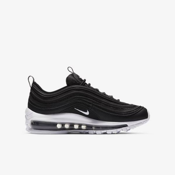 Nike Air Max 97 Older Dječje Tenisice Crne Bijele | NK561MCP