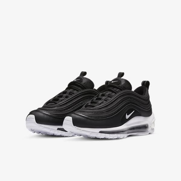 Nike Air Max 97 Older Dječje Tenisice Crne Bijele | NK561MCP