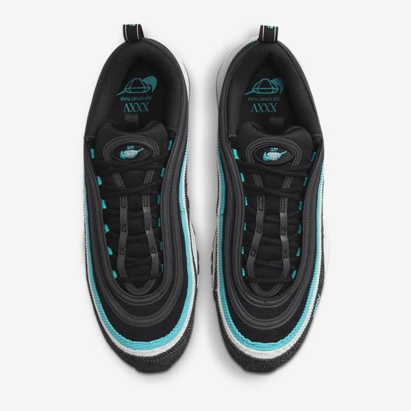 Nike Air Max 97 SE Muške Tenisice Crne Bijele Tirkizne | NK857QZX