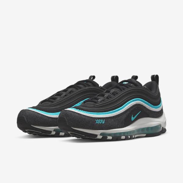 Nike Air Max 97 SE Muške Tenisice Crne Bijele Tirkizne | NK857QZX