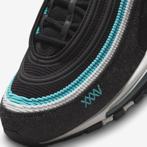 Nike Air Max 97 SE Muške Tenisice Crne Bijele Tirkizne | NK857QZX