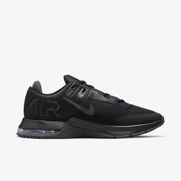 Nike Air Max Alpha Trainer 4 Muške Tenisice Za Trening Crne Tamno Sive | NK827UDB