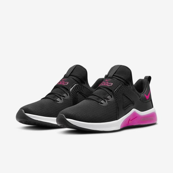 Nike Air Max Bella TR 5 Ženske Tenisice Za Trening Crne Bijele Roze | NK834DVU