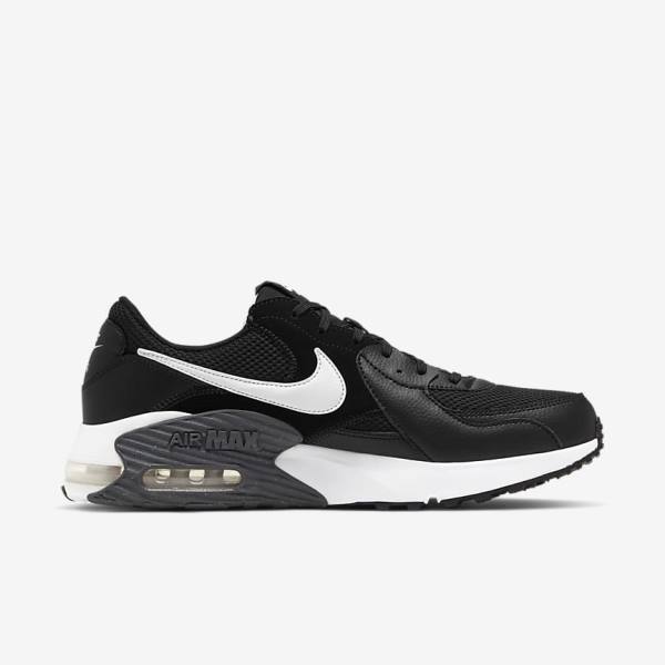 Nike Air Max Excee Muške Tenisice Crne Tamno Sive Bijele | NK384ZFL