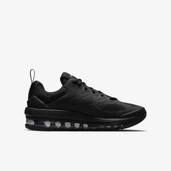 Nike Air Max Genome Older Dječje Cipele Za Hodanje Crne Tamno Sive | NK872REL