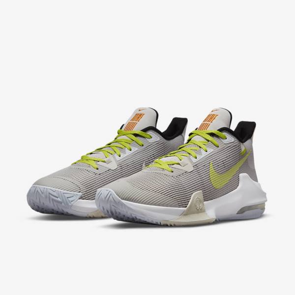 Nike Air Max Impact 3 Muške Tenisice za košarku Sive Zelene | NK346WFP