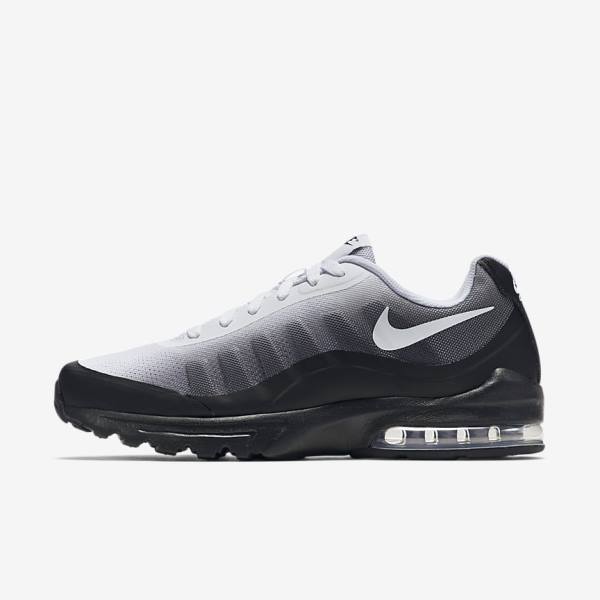 Nike Air Max Invigor Print Muške Tenisice Crne Sive Bijele | NK290ZPL