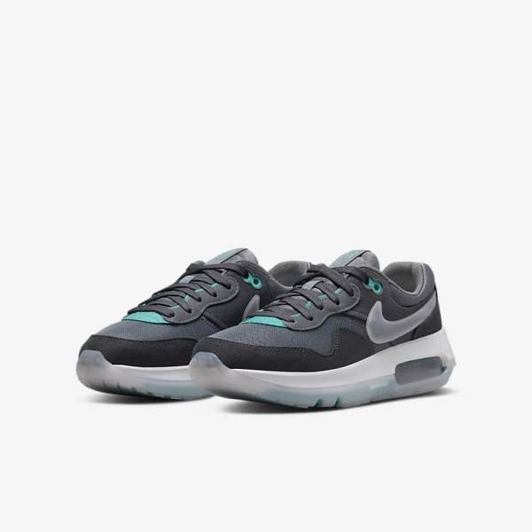 Nike Air Max Motif Older Dječje Tenisice Sive Tirkizne Tamno Sive Crne | NK094SQK