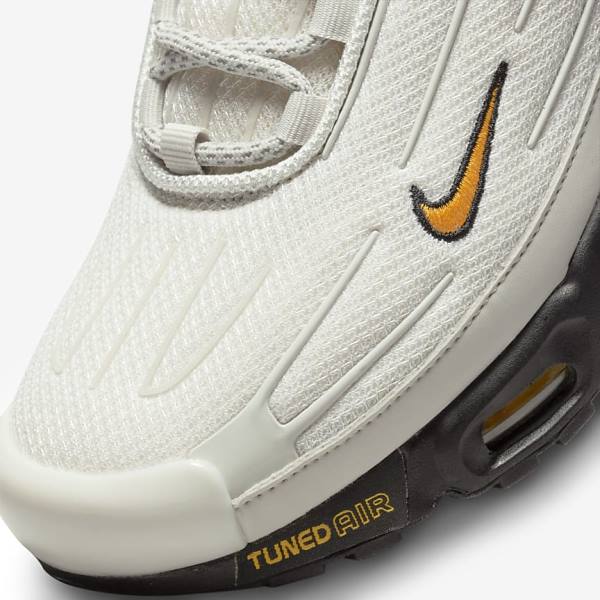 Nike Air Max Plus 3 Muške Tenisice Svijetlo Bež Crne Srebrne Zlatne | NK795RMA