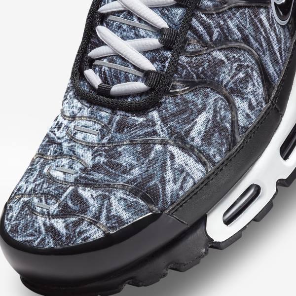 Nike Air Max Plus Muške Tenisice Crne Bijele Tamno Sive Crne | NK460DFE