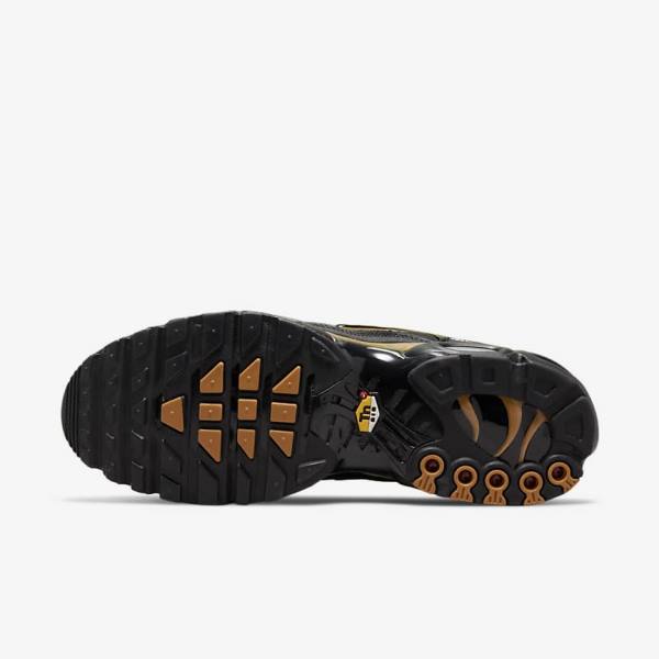 Nike Air Max Plus Muške Tenisice Crne Smeđe Zlatne | NK809EFN